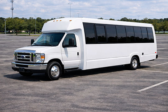 25-passenger minibus available for charter in Garland, TX